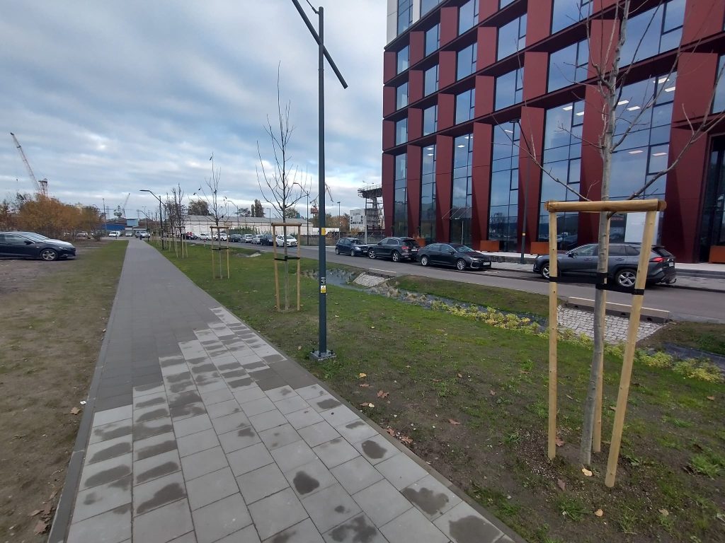 Zagospodarowanie terenu w obszarze budynków Palio Office A i B - Gdańsk